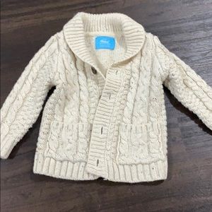Toddler boys button up sweater